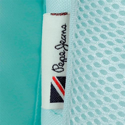 Pepe Jeans Dalma Mochila Compact 2 Ruedas Azul 32x43x21 cms Poliéster by Joumma Bags