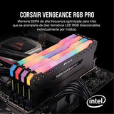 Corsair Vengeance RGB Pro 64GB (2x32GB) DDR4 4000 (PC4-32000) C18 - Memoria de Escritorio - Negro, CMW64GX4M2K4000C18