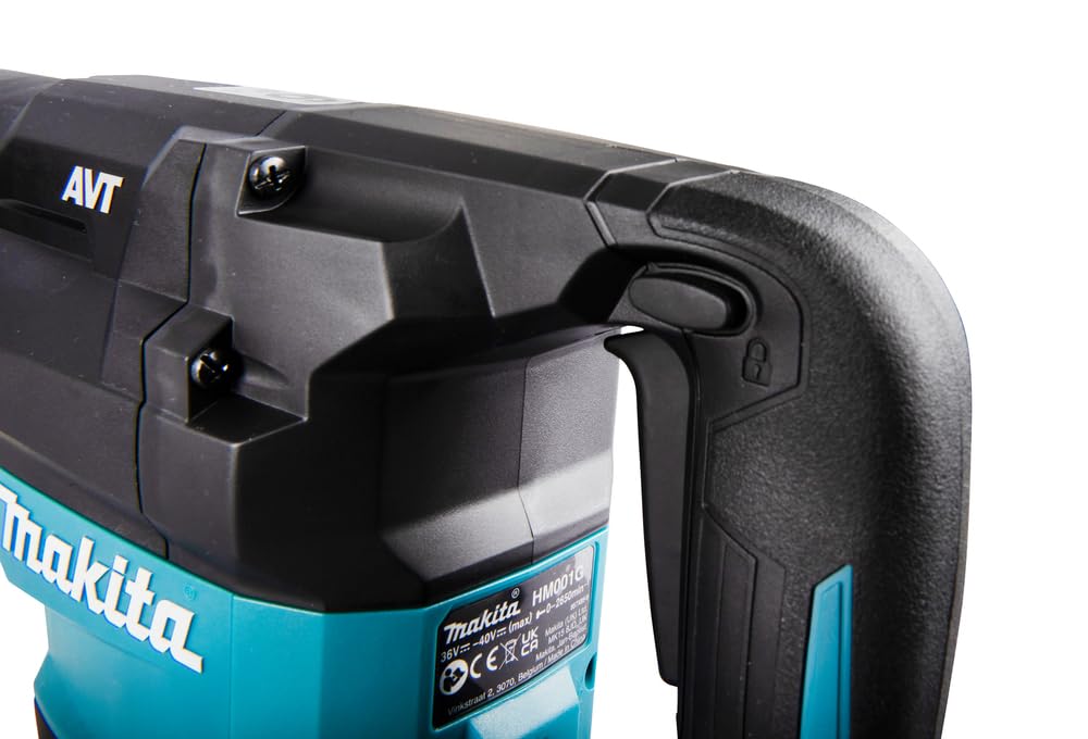 Makita HM001GZ02 - Martillo demoledor BL 40Vmáx XGT 7,1 kg AVT AWS (40 V, iones de litio, 40 V) (sin batería, sin cargador) Azul Petróleo