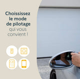 Somfy 1246483 - Serenia 700 io Connect - Motorización para puerta de garaje, motor puerta de garaje para puertas máx. 2,35 m H y 3 m L, fabricado en Francia, compatible con TaHoma