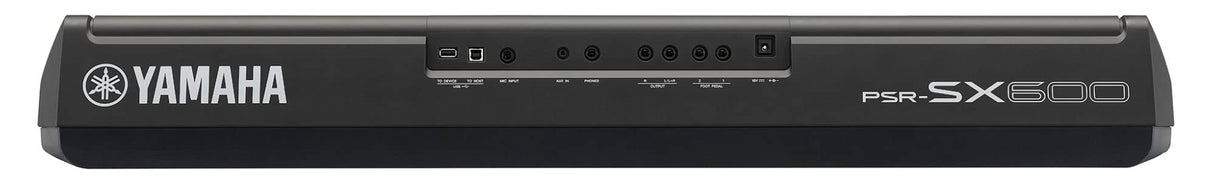 Yamaha PSR-SX600 Digital Keyboard - Teclado digital de calidad para las workstations con 850 voces de instrumentos auténticos y estilos de DJ, 61 teclas sensibles a la pulsación, en negro