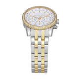 Michael Kors Reloj Bryant para Mujer, Movimiento cronógrafo de Cuarzo de 35 mm con Correa de Acero Inoxidable, 35 mm, Plateado y Dorado