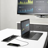 StarTech.com Caja de Conectividad para Mesa de Juntas - Módulo de Conexiones con Docking Station y Alimentación - HDMI PD (KITBXDOCKPEU)