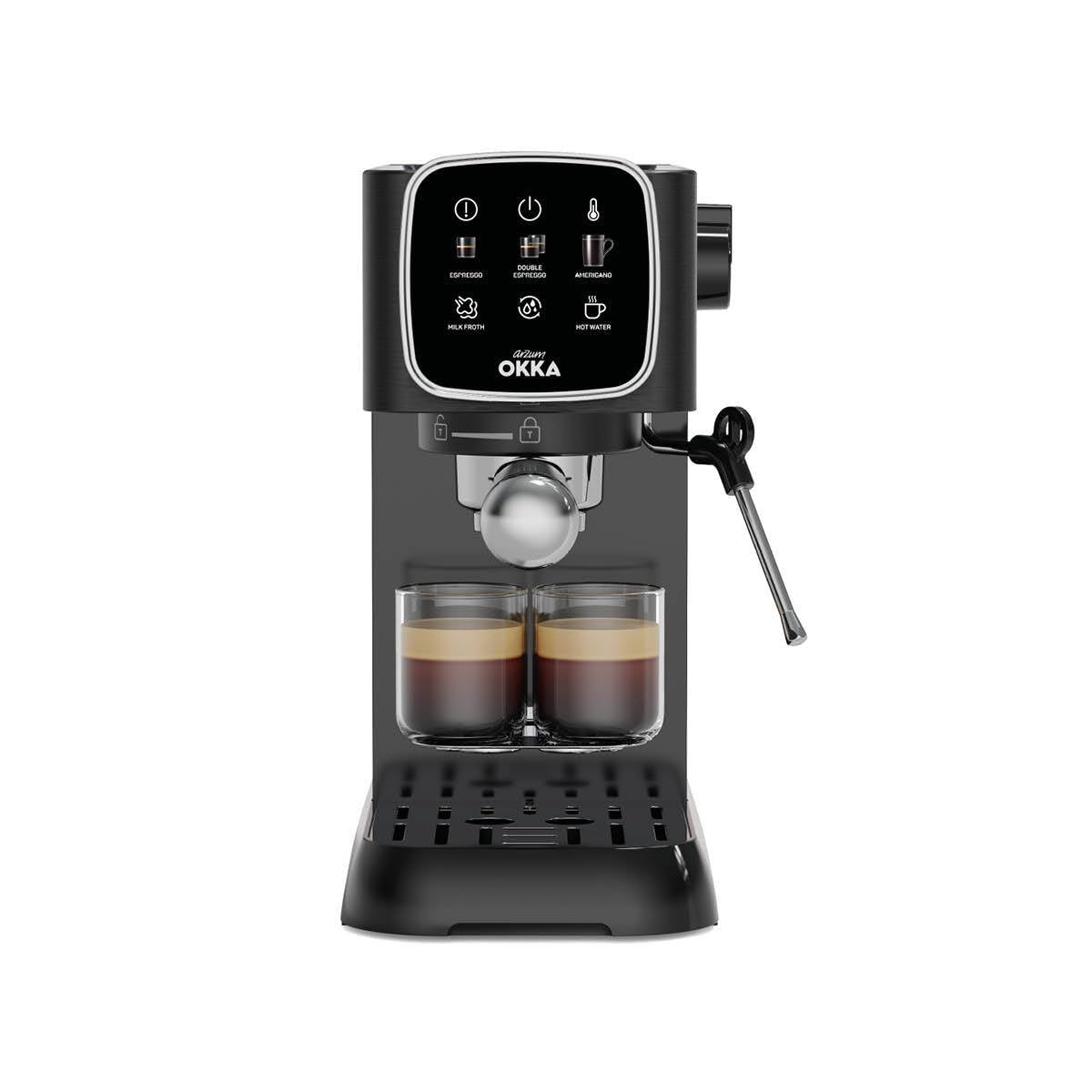 Okka Espresso Solo Máquina espresso semiautomática OK0034-05 Negro-Cromo