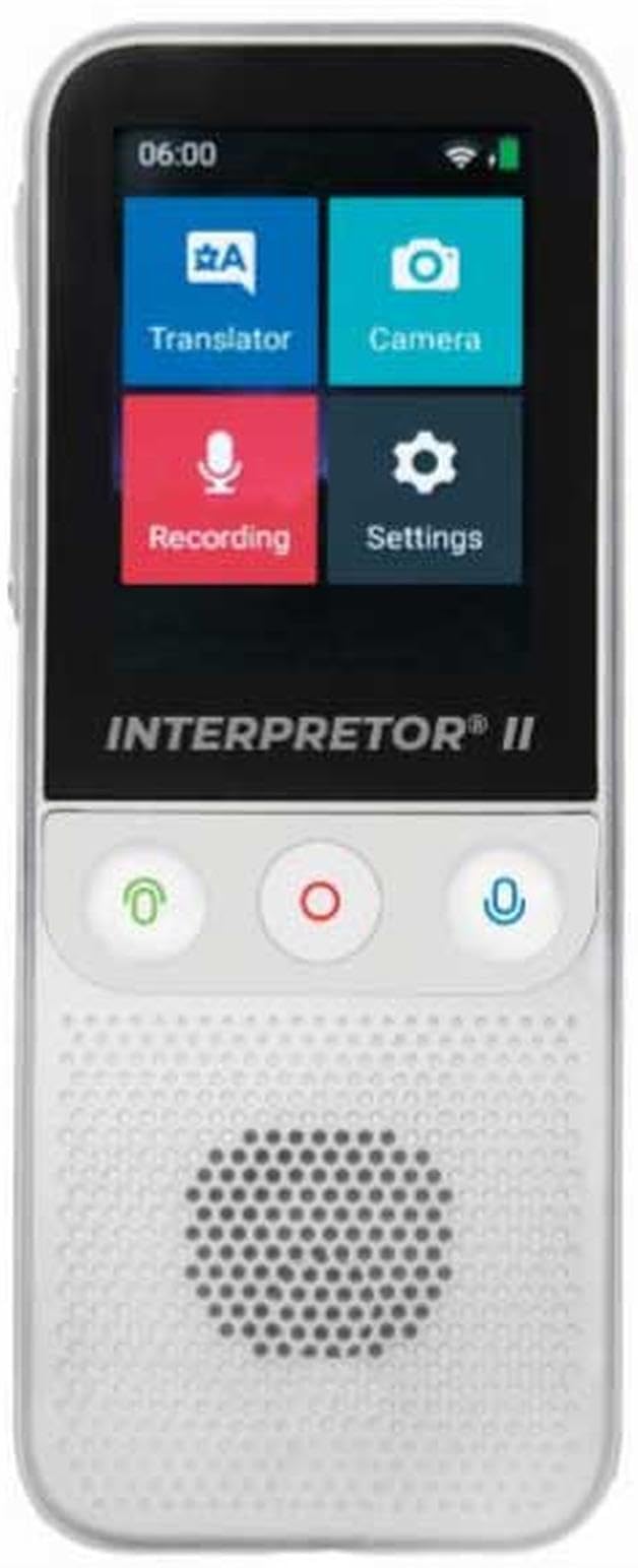 LEXIBOOK, Interpretor 3, Traductor de Voz instantáneo 137 Idiomas, Traducción de Fotos y Notas, Traductor multilingüe Profesional portátil, Puerto para Auriculares, Wi-Fi y sin conexión, NTL3000