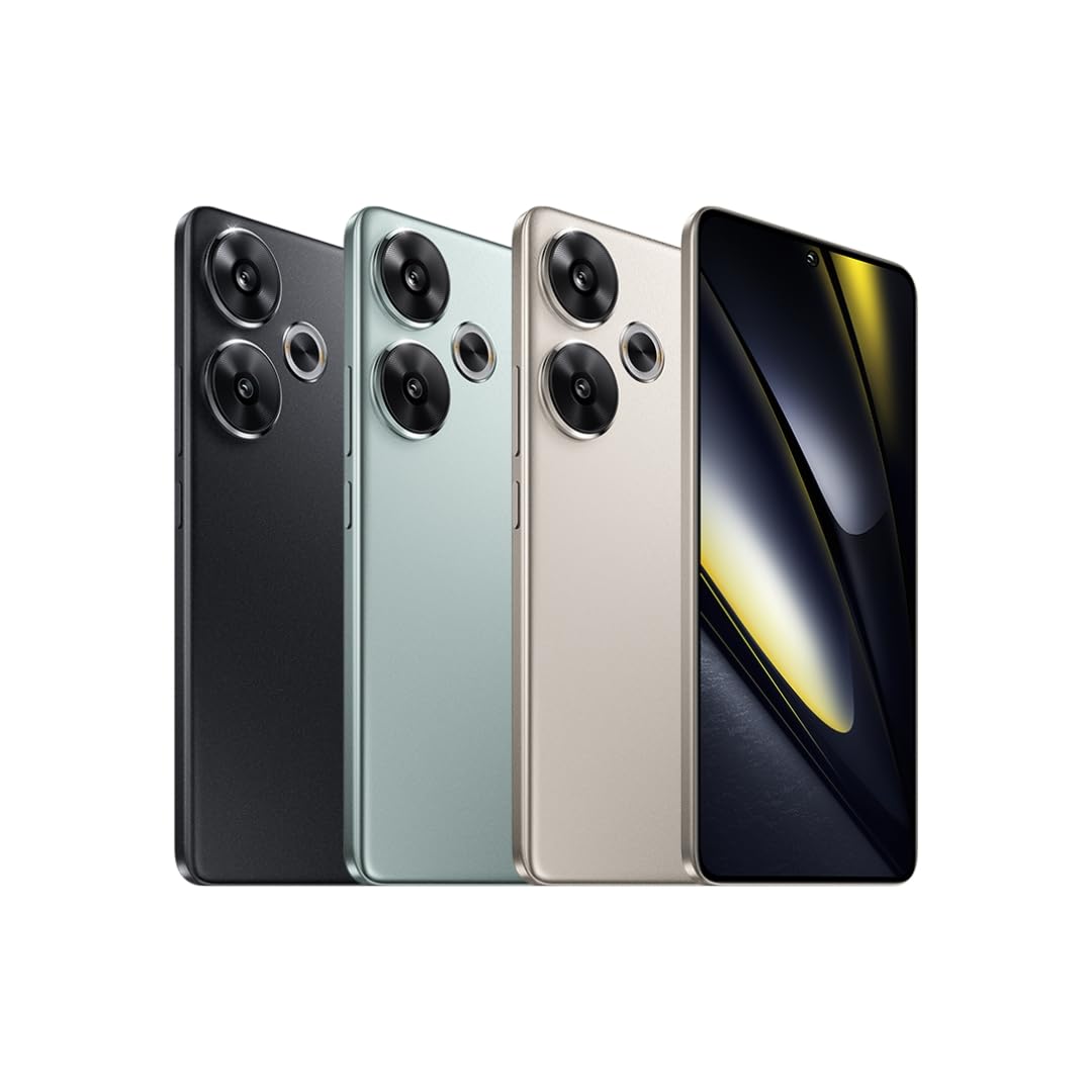 XIAOMI Poco F6 5G Mobile, Verde (8 GB de RAM + 256 GB) | Snapdragon 8s Gen 3 | Pantalla AMOLED de 120 Hz de 6,67 Pulgadas | Triple cámara con OIS 50 + 8 MP, cámara Frontal de 20 MP