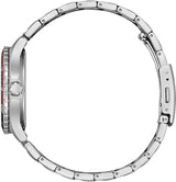 CITIZEN AW1821-89L - Reloj analógico de Cuarzo para Hombre con Correa de Acero Inoxidable, Azul, Talla única, Pulsera
