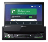 Pioneer AVH-Z7200DAB - Reproductor Multimedia 1-DIN, Pantalla táctil desplegable de 7"y 24 bits, conectividad por Cable USB, Apple CarPlay, Android Auto, Dab/Dab+, Waze, Bluetooth, GEQ de 13 Bandas