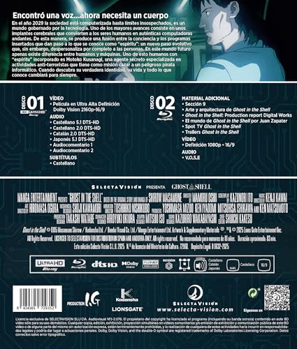 Ghost In The Shell [4k + Bluray. Edición Coleccionista Película]