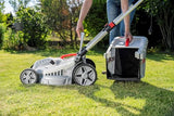 IKRA cortacésped eléctrico IERM 2043 T, 2000W, 5 posiciones de ajuste de altura de corte 30-75mm, ancho de corte 43cm