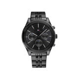 Tommy Hilfiger Reloj Analógico de Cuarzo multifunción para Hombre con Correa en Acero Inoxidable Negro - 1791738