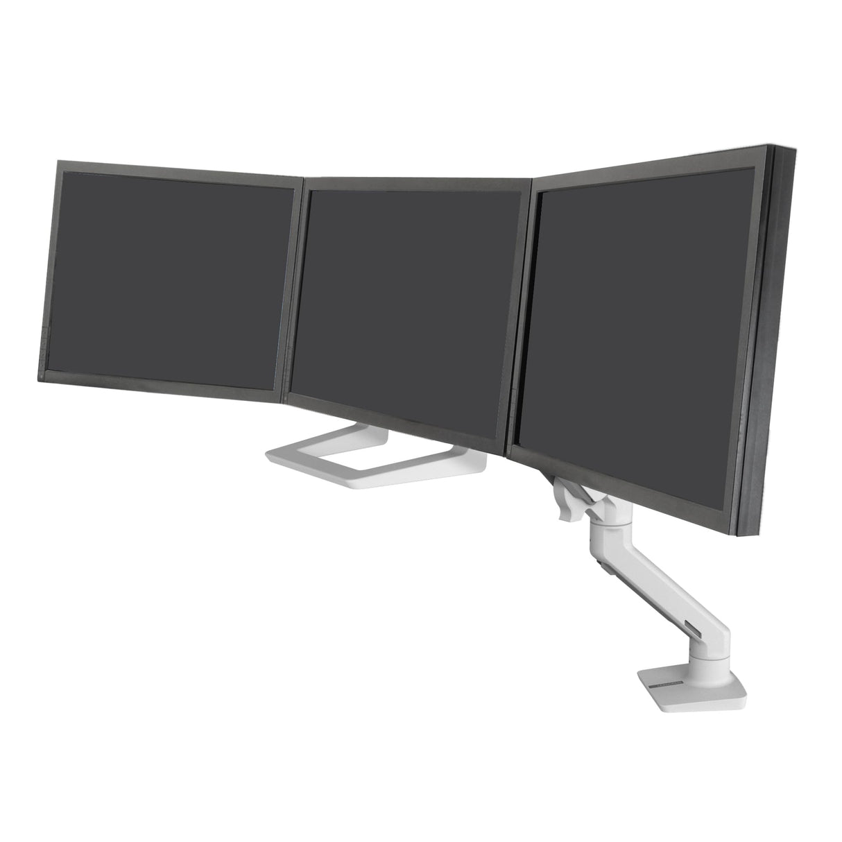 Ergotron Kit de Arco para Monitor Triple HX - Componente de Montaje (Mango, 3 pivotes, bisagra) para 3 monitores - Blanco - tamaño de Pantalla: hasta 61.0 cm