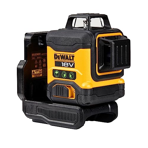 DEWALT DCLE34031N-XJ - Nivel láser autonivelante verde de 3 líneas 360°, Sin batería/cargador