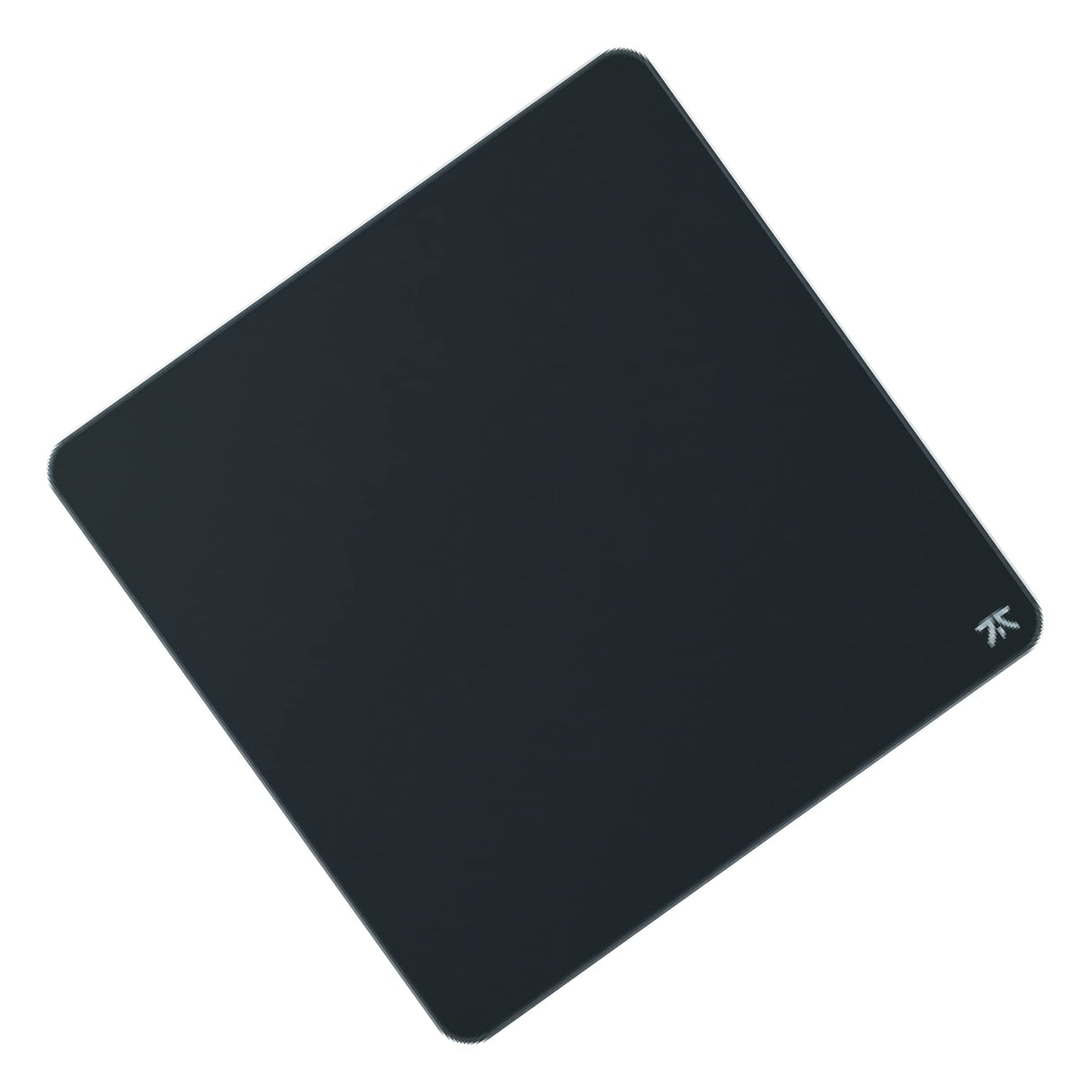 Fnatic Dash XL - Alfombrilla de ratón extendida para Juegos Esports con Bordes cosidos y Base de Goma Antideslizante, Superficie rápida (tamaño XL, Negro, Tejido híbrido) - 475 x 475 x 3 mm