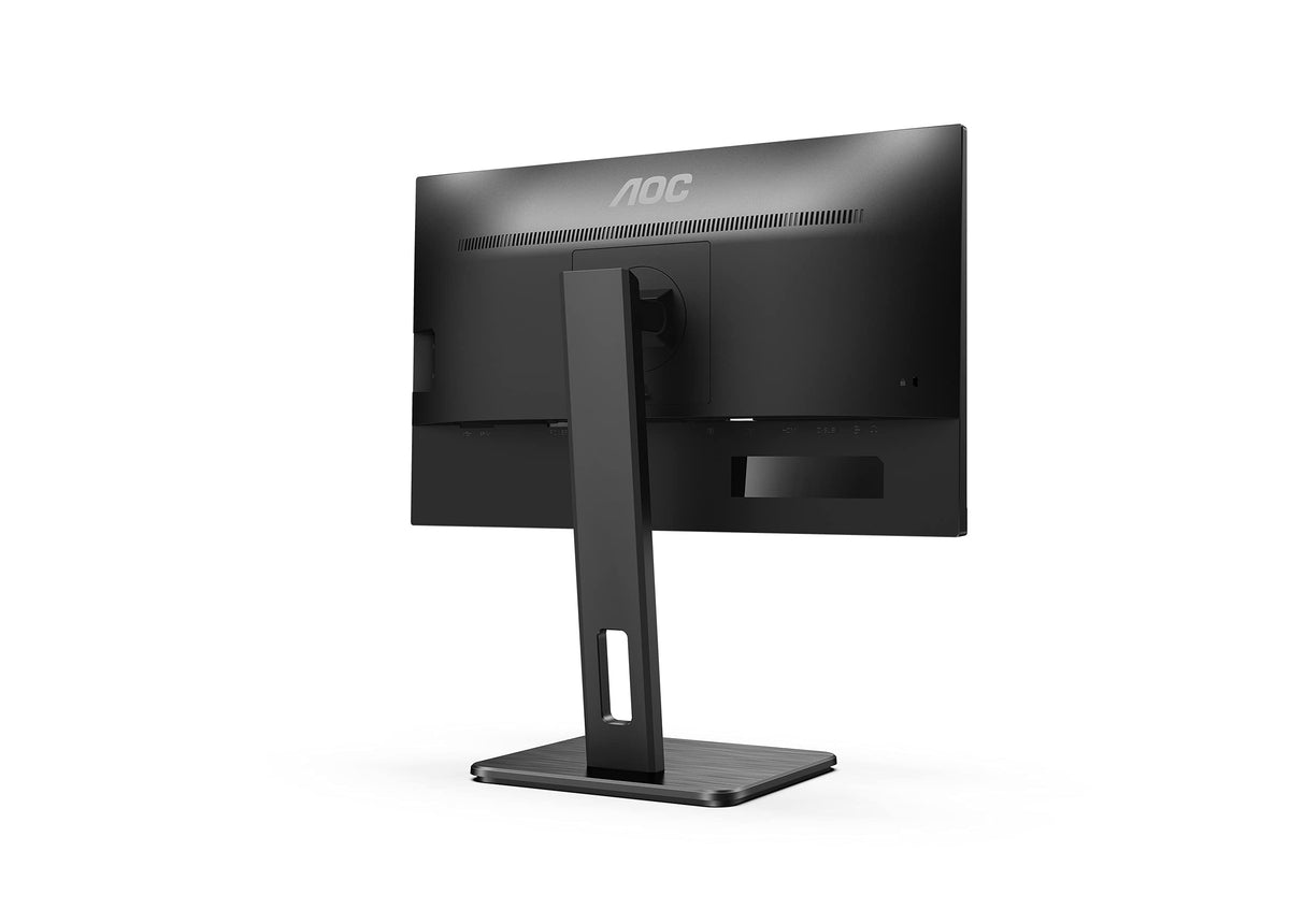 AOC 22P2DU - Monitor FHD de 22 Pulgadas, Altura Regulable (1920 x 1080, 75 Hz, VGA, DVI, HDMI, USB Hub), Color Negro