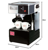 Quick Mill MOD.0820 Independiente Máquina espresso 1,8 L Manual - Cafetera (Independiente, Máquina espresso, 1,8 L, De café molido, 1080 W, Negro, Plata)