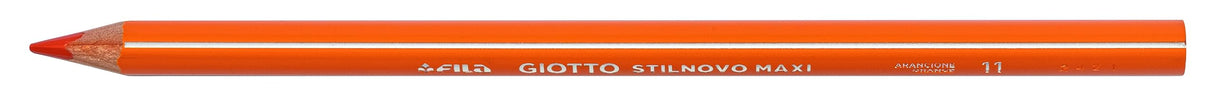 Giotto Stilnovo Maxi, Lápices de colores gruesos, Schoolpack fabricado con el 50% de material regenerado, Mina de 4,3mm, Colores Surtidos, 144 unidades