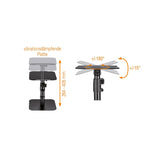 mywall HS31L - Soporte Universal de Mesa para Altavoces (inclinable +/-15°, con una Carga de hasta 15 kg, 2 Soportes), Color Negro