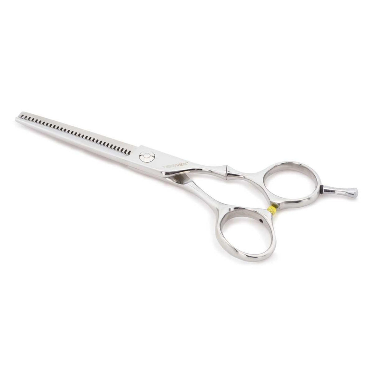 Termix CK23T Tijera Vaciado Profesional 5,5", 32 Dientes en V, Hojas Cóncavas, Aleación Acero Inoxidable, Mango Offset Ergonómico, Corte 25-30% de Volumen