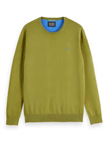 Scotch & Soda Soft Knit Regular Fit Crew Neck Suéter, Tomillo 301, L para Hombre