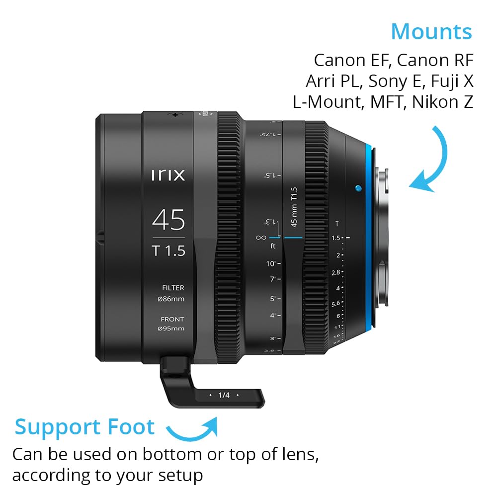 Obiektyw Irix Cine 45 mm T1.5 do PL-Mount Metric [ IL-C45-PL-M ]