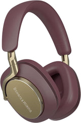 Bowers & Wilkins PX8 - Auriculares inalámbricos con cancelación de Ruido y Bluetooth 5.0 y Carga rápida, 30 Horas de reproducción de Alta resolución y micrófono Integrado, Color borgoña Real