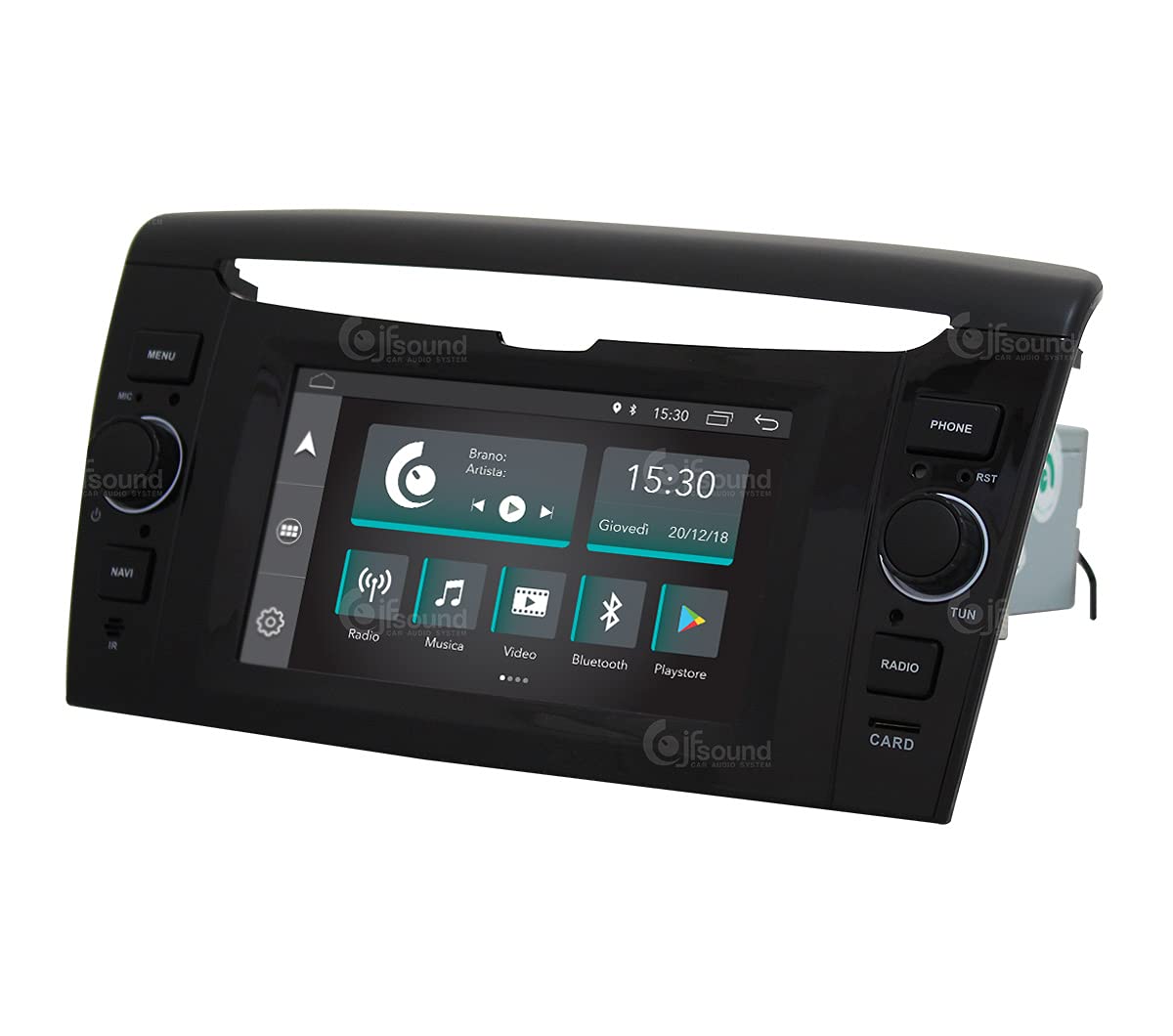 Autorradio de Ajuste Personalizado para Lancia Ypsilon Android GPS Bluetooth WiFi Dab USB Pantalla táctil Full HD 6,2" procesador de 8 núcleos y comandos de Voz