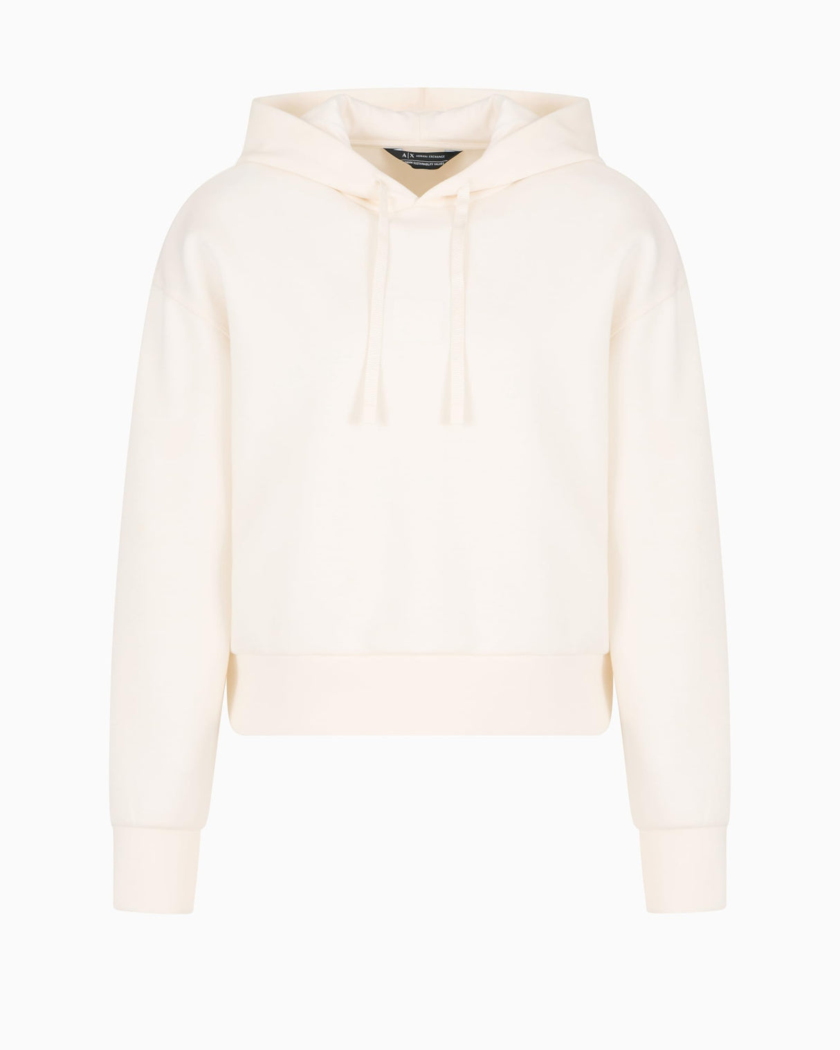 Armani Exchange Blue Edition, Sustainable, Patch Logo Sudadera con Capucha, ISO, S para Mujer