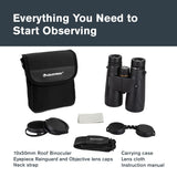 Celestron 72325 Nature DX 10x50: prismáticos para Exteriores y para observar Aves, con Revestimiento múltiple Completo y prismas BaK-4, Carcasa revestida de Goma Resistente al Agua y el vaho