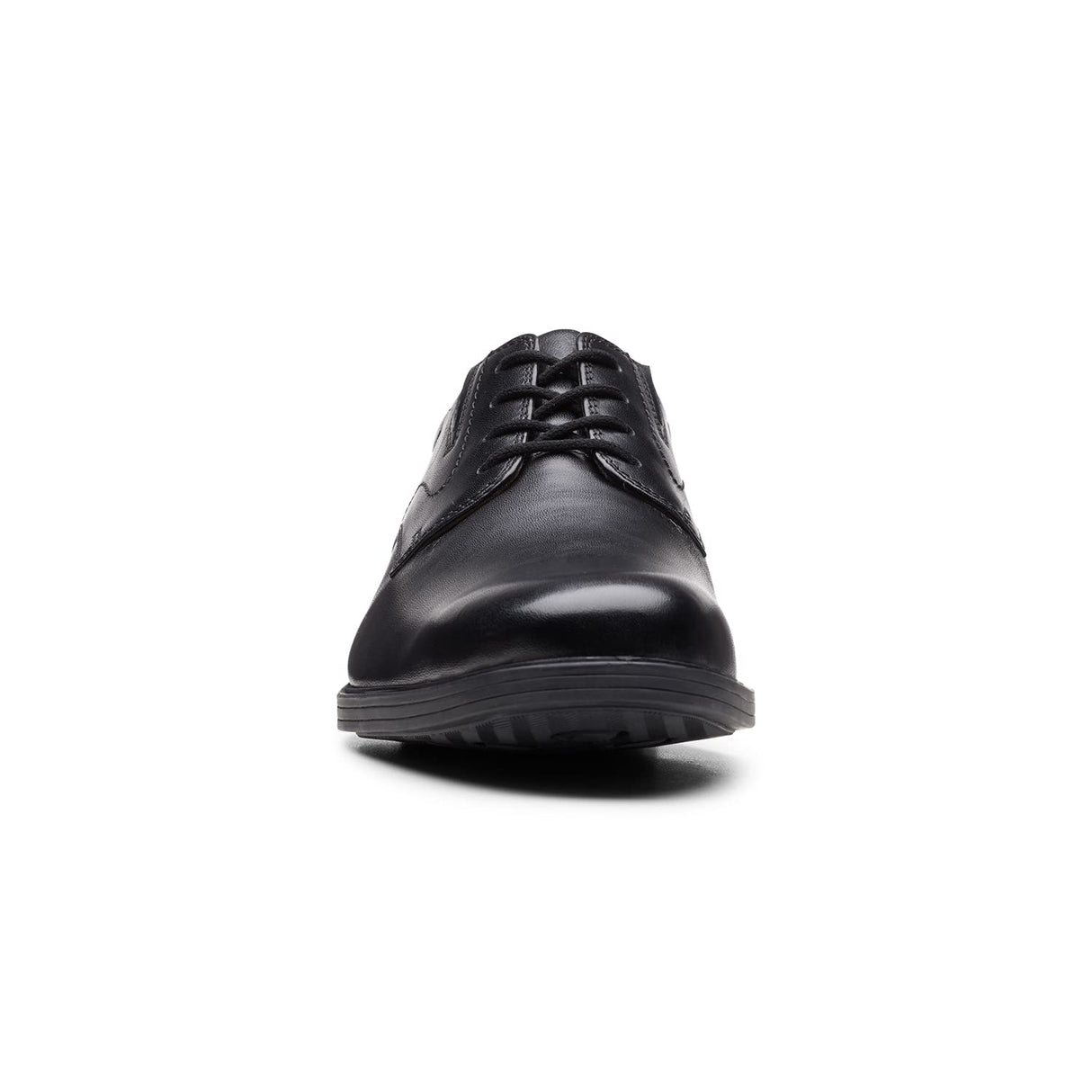 Clarks Whiddon Plain, Oxford Plano Hombre, Piel Negra, 49.5 EU