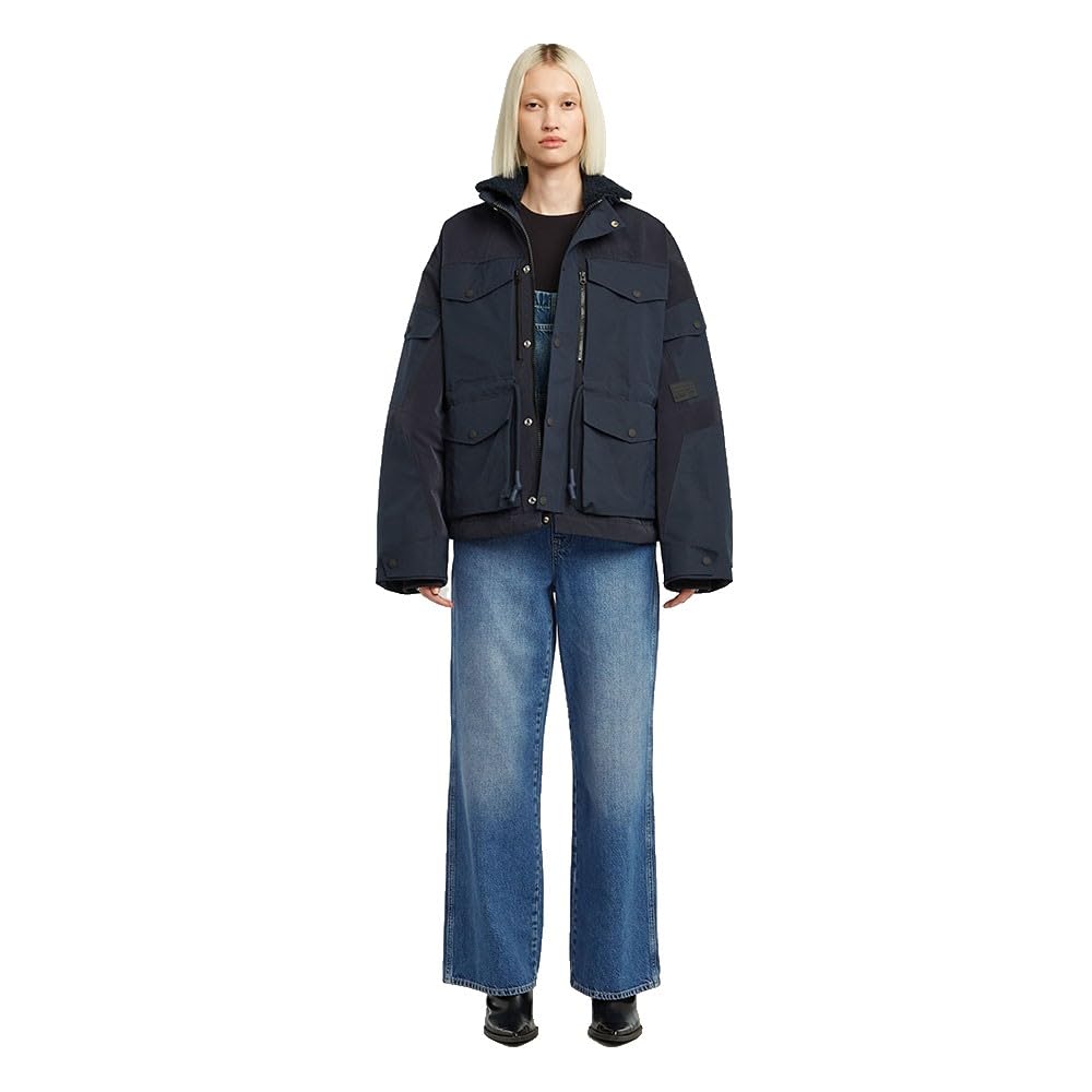 G-STAR Straight Leg Dungaree Mono, Faded sakarya D24398-E107-H452, Medium Mujeres