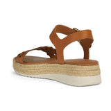 Geox D Eolie A, Sandalia de cuña, coñac, 38.5 EU