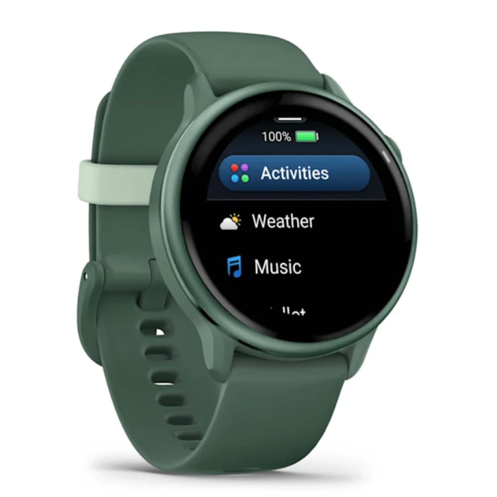 Garmin Vívoactive 6, Smartwatch con GPS, Pantalla AMOLED, Funciones Esenciales de Salud, Entrenamientos de Movilidad, Entrenamiento avanzado del sueño y hasta 11 días de autonomía, Verde
