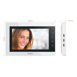 LEGRAND, Easykit 367915 - Kit de videoportero con 2 cables, monitor a color de 7 pulgadas y cámara gran angular, kit de 1/2 casa familiar, ampliable, fuente de alimentación, IP54-IK07, color blanco