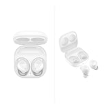 Samsung Galaxy Buds FE + Cargador - Auriculares Inalámbricos, Cancelación de Ruido Activa, Ajuste Cómodo, 3 Micrófonos, Control Táctil, Bajos Graves, Blanco (Versión Española)
