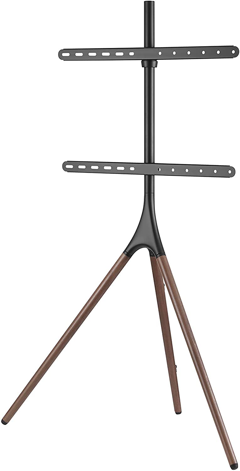 Techly 105209 Soporte de Suelo para Pantalla LCD/LED/Plasma 45-65" Estilo de Caballete Nuez Oscuro