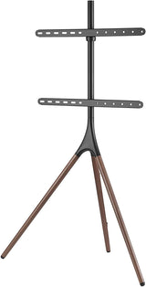 Techly 105209 Soporte de Suelo para Pantalla LCD/LED/Plasma 45-65" Estilo de Caballete Nuez Oscuro