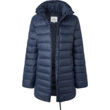 Pepe Jeans Maddie Long Puffer Jacket, Azul (Dulwich), XS para Mujer