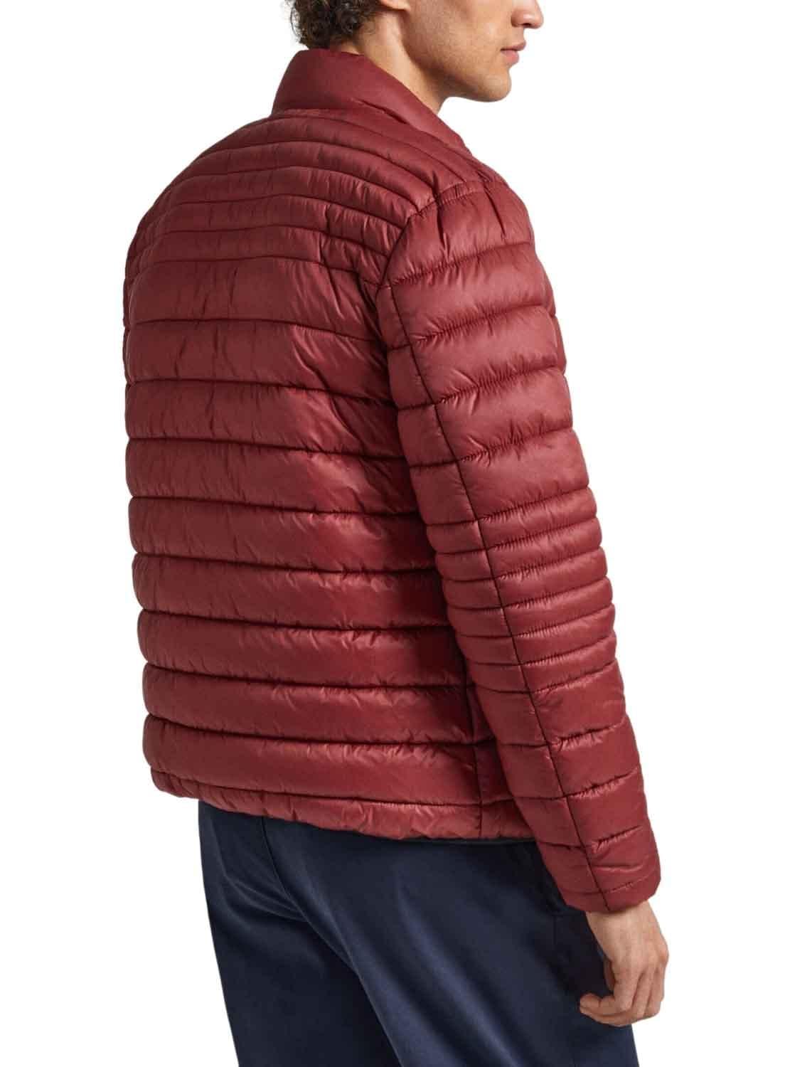 Pepe Jeans Balle Puffer Jacket, Rojo (Burgundy), M para Hombre