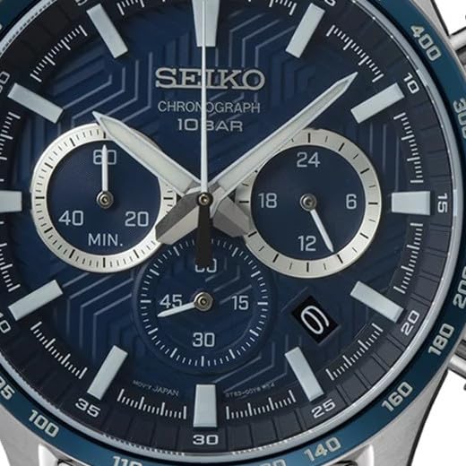 Seiko Reloj Analógico para Hombres de Cuarzo con Correa en Acero Inoxidable SSB445P1