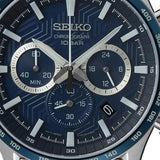Seiko Reloj Analógico para Hombres de Cuarzo con Correa en Acero Inoxidable SSB445P1