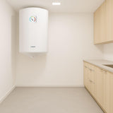Candy CTR30RS/E, Termo Eléctrico, Vertical, 30 litros,1500W, 75ºC, Termostato Externo Ajustable, Blanco