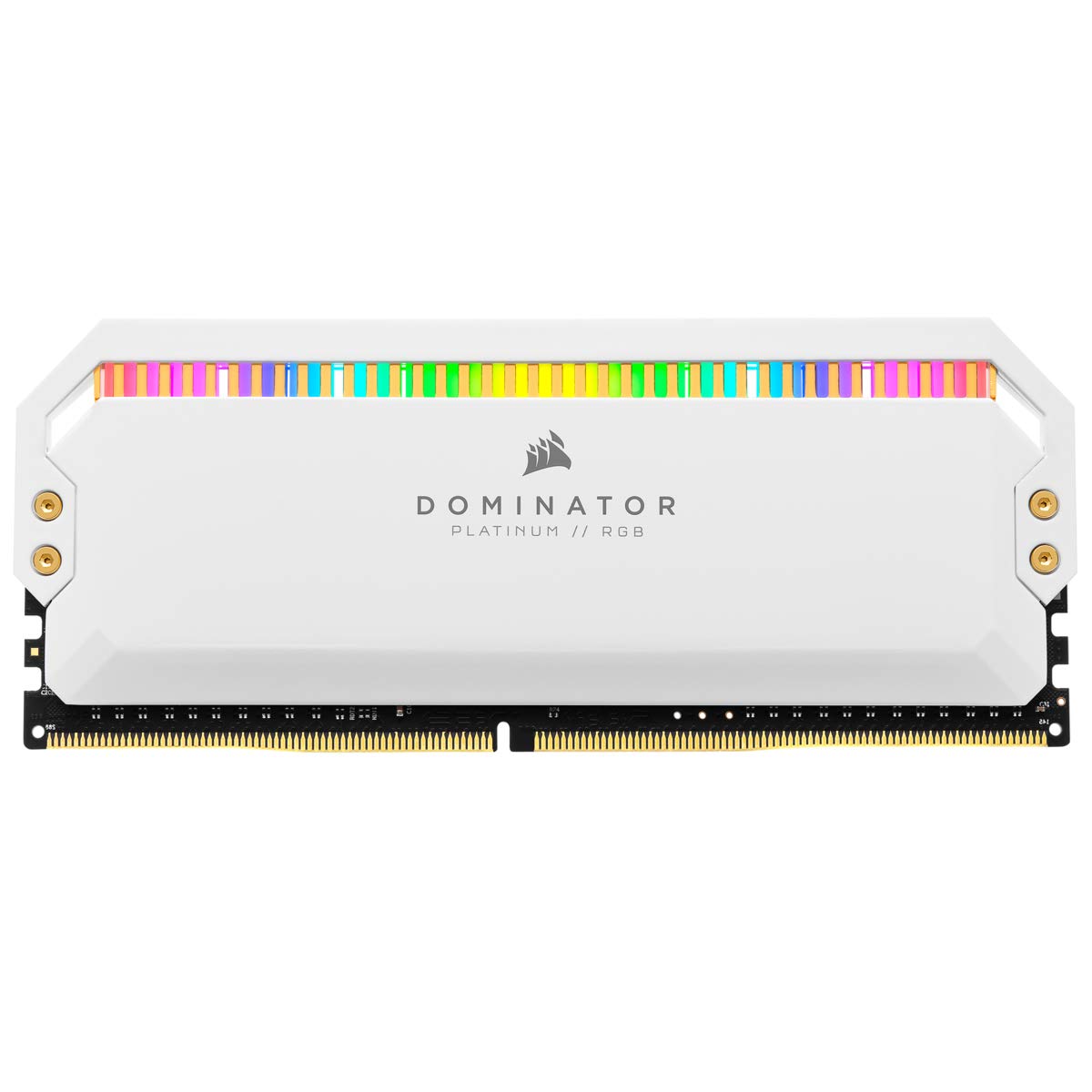 Corsair Dominator Platinum RGB 32 GB DDR4 3200MHz C16, AMD Optimizado LED RGB Memoria de Sobremesa Rendimiento de Alta, Respuesta Ajustados, 12 Direccionables CAPELLIX Leds RGB, 4 x 8 GB, Blanco