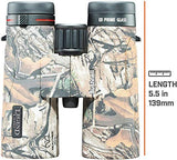 Bushnell - Legend L-Series Binocular - 10x42 - Realtree - Prisma de Techo - Rainguard HD - Recubrimiento de banda ultra ancha - Cristal ED - 198105