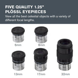 Celestron 94303 Kit Ocular y Filtro de 1.25 Pulgadas, Incluye 14 Piezas en Funda de Transporte con Revestimiento de Espuma metálica, Plateado