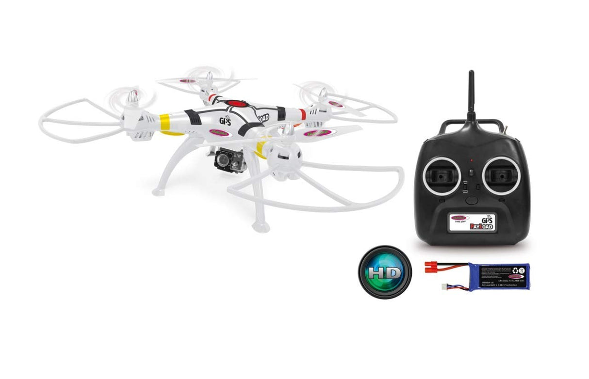 Jamara - Cuadricópter Payload GPS Altitude FHD Wi-Fi Actioncam (422026)