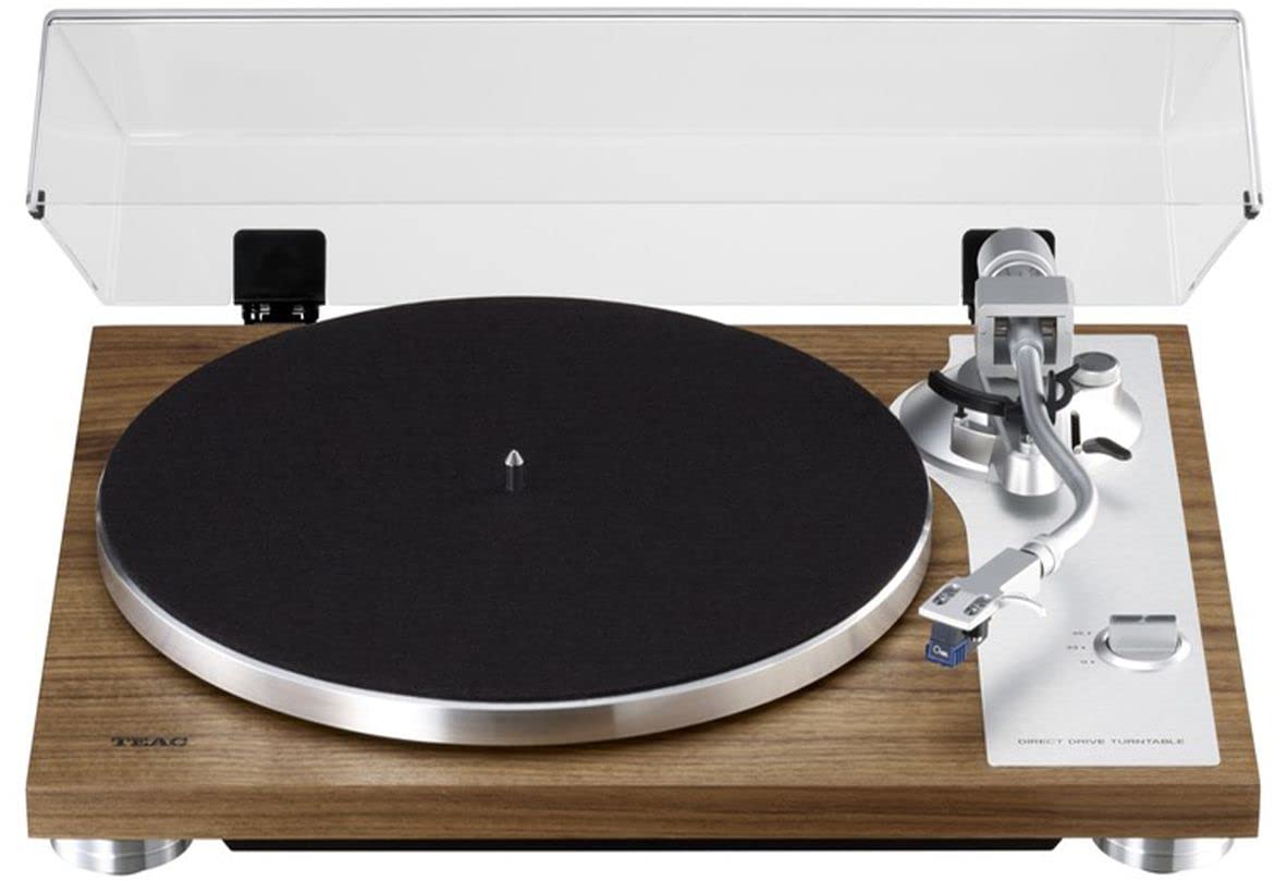 Teac TN-4D - Tocadiscos analógico con accionamiento Directo (Puerto USB para grabación de PC y Amplificador Phono EQ Integrado), Color Nogal