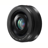 Panasonic LUMIX H-H020AE-K - Objetivo Focal Fija para Cámaras de Montura M4/3 (Focal 20 mm, F1.7, Tamaño Filtro 46 mm, Lentes Asféricas), Negro