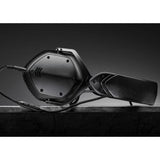 V-Moda Crossfade LP2 | Auriculares circumaurales metálicos con Aislamiento de Ruido | Dos transductores de Doble diafragma de 50 mm | Funda de exoesqueleto | Matte Black