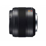 Panasonic LUMIX G H-XA025E - Objetivo LEICA DG SUMMILUX (25 mm, F1.4 ASPH, objetivo único, distancia focal 25mm, Micro Cuatro Tercios, 50 mm equivalente 35mm, apertura máxima F1.4, filtro 46mm) negro